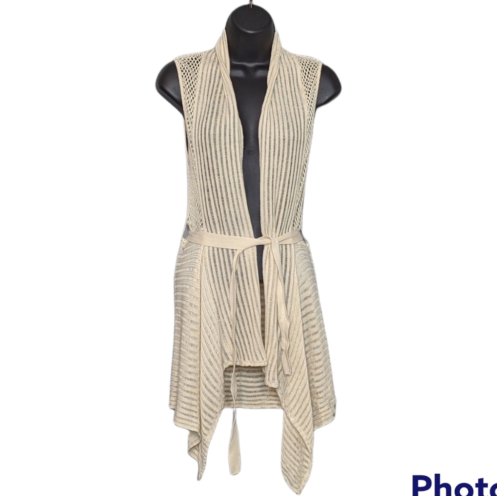 Mudd Crochet Cardigan w/ Belt Size Large